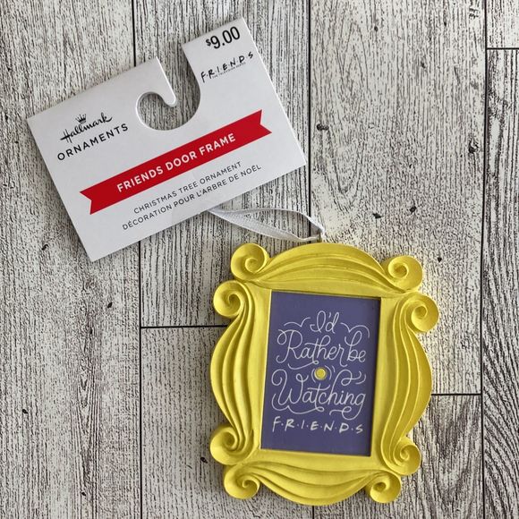 Hallmark Holiday Hallmark Friends Christmas Ornament Door Frame Tv